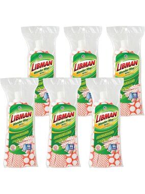 Commercial Wonder Mop Refill - 6 Pack | High Absorbency, Durable Cleaning Pads